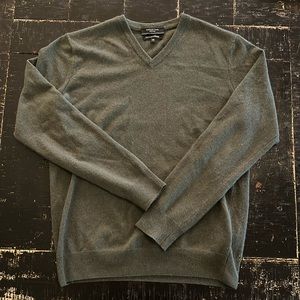 Mantovani Studio 100% Italian Cashmere Sweater Dark Green Size m